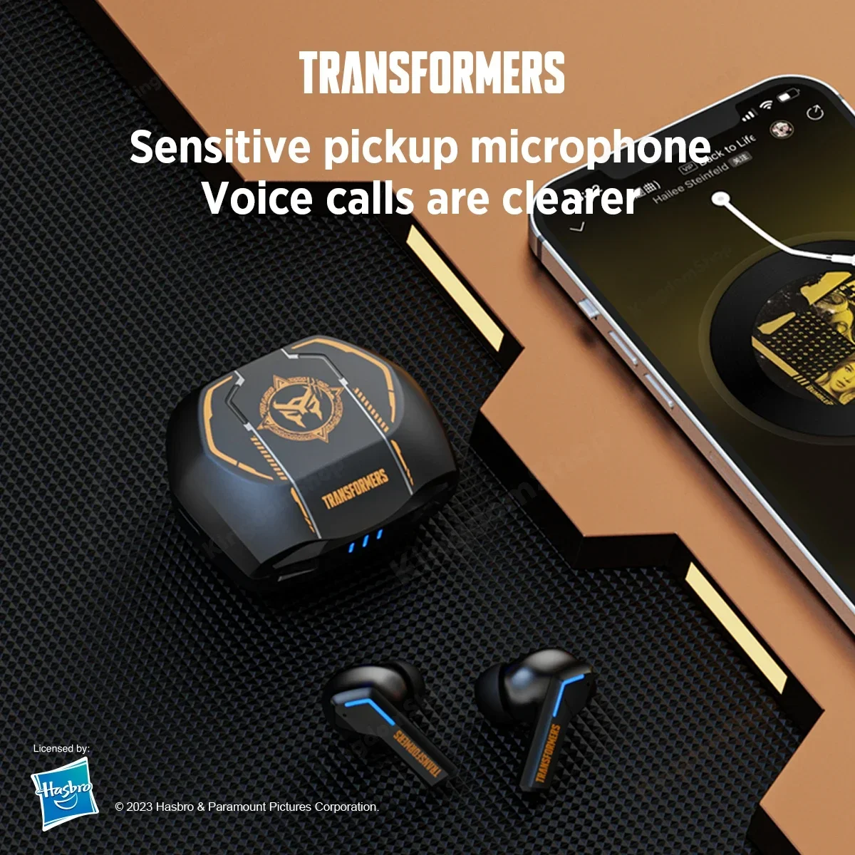 Transformers TF-T06 Bluetooth 5.3 Headset Dual Mode Noise Reduction Earphone for Video Game HIFI Earbuds Stable Connection - الصورة 6
