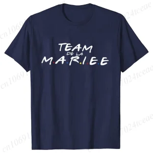 Team De La Mariée T-shirt French Evjf Futur Bride Tees Friends Single Farewell Bachelorette Party Tees Shirt for Women Clothing