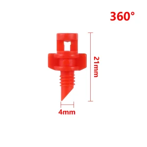 100Pcs 90°180°360° Male Thread Refraction Micro Nozzles Garden Greenhouse Drip Irrigation Sprinkler Atomized Sprayer Watering