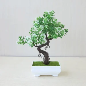 Fake Plant Potted Artificial Plants Decoration Potted Bonsai Small Tree Pot zen Garden Ornaments Table Home Room Decoration