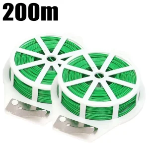 Garden Plant Twist Ties Reusable Flower Plant Climbing Cane Supports Strap Self-cutting Iron Wires Support Fixed Cable Tie Tools