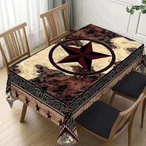 Persian Style Rectangle Tablecloth Holiday Party Decor Reusable Boho Geometric Printed Table Cloths Kitchen Dining Table Decor