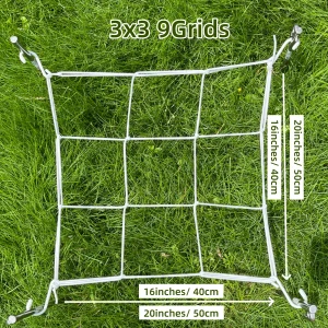 4'' Mesh Trellis Netting for Grow Tents Plant Support Elastic ScrOG/ LST/ HST Net with Hooks Grow Box Kit Low Stress Training