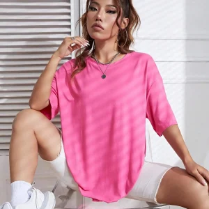 100% Cotton Solid Color Summer Womens T Shirt Street Hip Hop T-Shirts Loose Casual Short Sleeve Comfortable Fashion Tee Tops