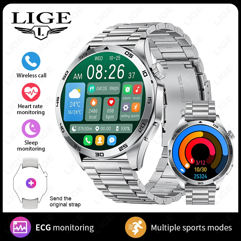 2026 Men New Smartwatch Bluetooth Call Waterproof Sports Fitness Smart Watches ECG Heart Rate Monitoring Health Smart Bracelets - Image 11