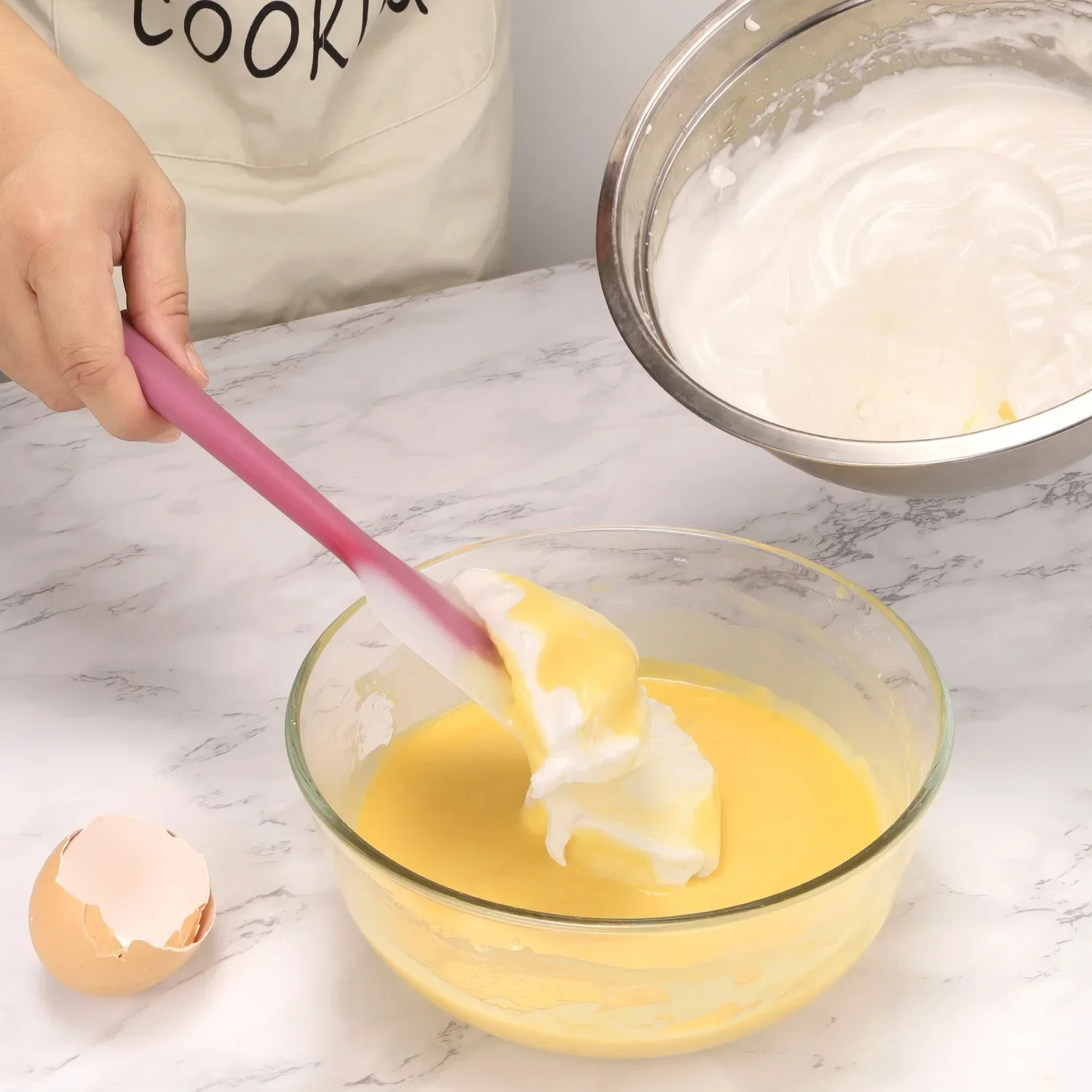 Silicone Spatula Cream Butter Cooking Baking Spatula Heat Resistant Utensils Scrape Decorator Translucent Kitchen Baking Tools - الصورة 5