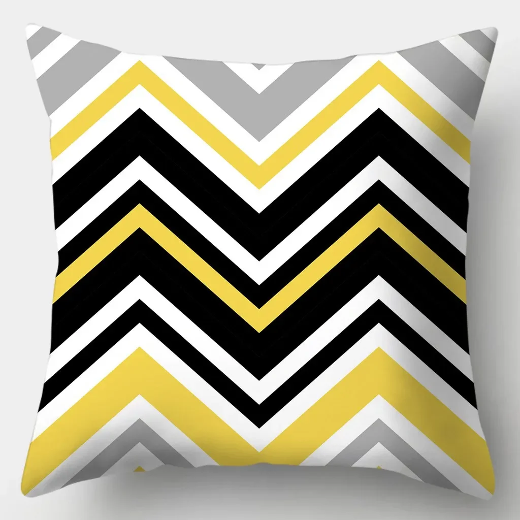 Yellow series Pillowcase 45cmX45cm Square Sofa Pillow Cover Creative Sun Flower Cushion - الصورة 22