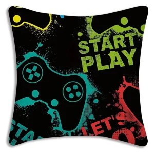 Cool game handle printed pillowcase, bedroom room decoration, game hall sofa chair cushion cover, decoration