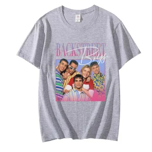 Funny Backstreet Boys T-Shirt Unisex 90s Vintage Tee Shirt Boy Band Mens Womens Throwback Homage T-Shirts Hip Hop Streetwear