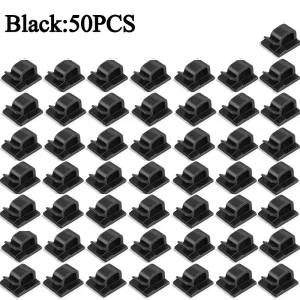 Car Cable Clamp Accessories Self-adhesive Line Management Clips Wiring Electrical Equipment Supplies Home Improvement
