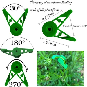 Plant Branches Bender Training Clips Garden Stem Trainer Clips 270 Degree Adjustable Planter Holder For Low Stress Training Tool