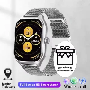 2026 New Fashion Smart Watch Wireless Phone Call Heart Rate Blood Oxygen/Pressure Monitoring Outdoor Sports Smartwatch Women Men