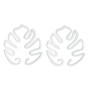 Monstera Shaped Plant Support Easy Installation Decorative Plant Stand Leaf Shape Plants Pole Sturdy Alloy Support Pile Garden