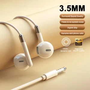 Wired Headphones HiFi Surround Sound Type-C 3.5mm In-ear Music Headset For Samsung Galaxy S25 S24 S23 S22 Ultra iPhone 16 15 Pro