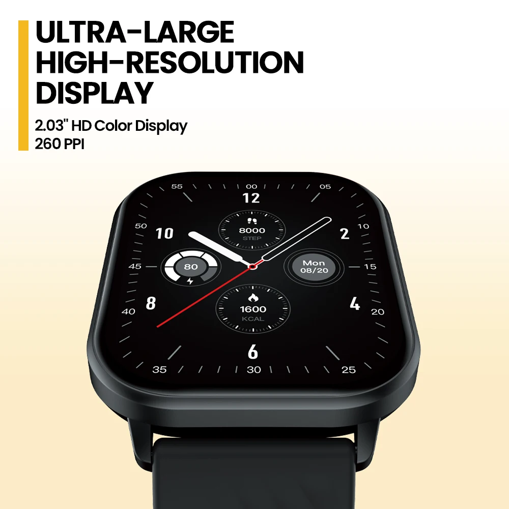 New Zeblaze GTS 3 Voice Calling Smart Watch Ultra-big 2.03'' HD Screen 24H Health Monitor 100+ Sports Modes 200+ Watch Faces - Image 2