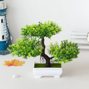 Fake Plant Potted Artificial Plants Decoration Potted Bonsai Small Tree Pot zen Garden Ornaments Table Home Room Decoration