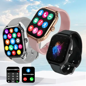 LAXASFIT 2026 New H9 Smartwatch Dial to Answer Calls Calorie Tracking Heart Rate Blood Oxygen Monitoring Bluetooth Smartwatch