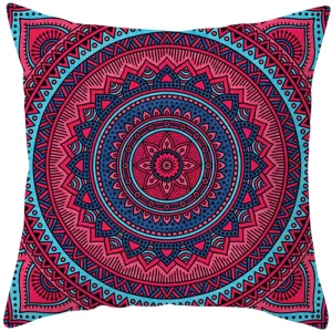 Mandala Print Square Pillowcase Home Decor Car Sofa Cushion Cover