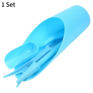 4pcs/set, Plastic Durable Bucket shovel Potted Cultivation cylinder MeatPlant soil shovel Garden Tools Mini Garden Planting Tool