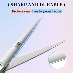 Fenice 6.5 Inch Colorful Straight Curved Thinning Chunker Shears Beginner Friendly Scissors Kit for Practice &Home Groomer Us