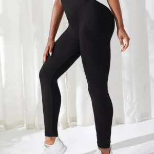 Women Pants Gym Yoga Seamless Sports Clothes Stretchy High Waist Athletic Exercise Fitness Leggings