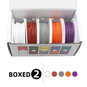 (5 Colors Mix Kit)Heat Resistant Flexible Silicone Wire 30/28/26/24/22/20/18/16AWG Stranded Cable Electrical Tinned Copper Wires