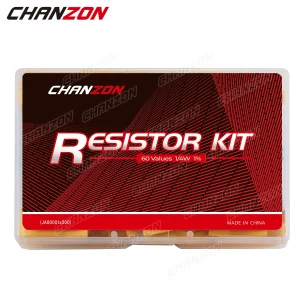 60 Values 1/4W 1% Metal Film Resistors Kit 300Pcs 1 ohm - 4.7M ohm 1/4 Watt W High Precision MF Resistance Set Assortment