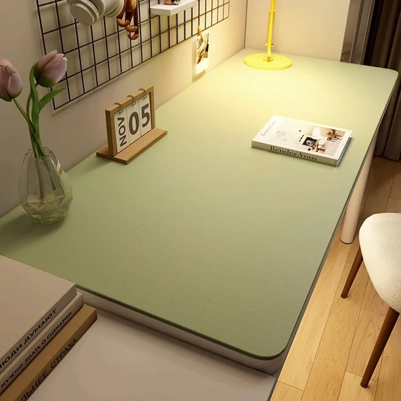 Leather Table cloth for Home Easy Clean Table Protector Waterproof Tea Coaster Large Desk Mat Anti-Slip Gamer Keyboard Mouse Mat - الصورة 7