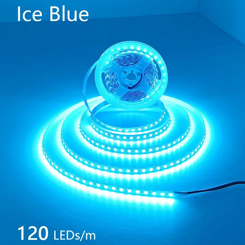 24V 12V LED Strip 2835 120LEDs/m Home Lamp Strip Pink Red Ice Blue Green Golden Yellow Orange Flexible Waterproof Soft Lamp Bar - الصورة 23