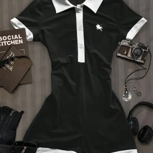 Casual and simple lapel women's jumpsuit, sleeveless, elegant and sexy lapel waist-hugging short jumpsuit