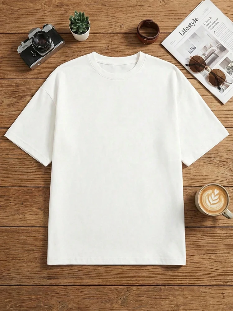 2026 New Arrival Women's Oversize T-shirt Urban Causal Fashion Pure Color Short Sleeve Tops Female Home Comfort 100% Cotton Tees - Image 5