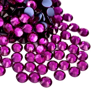 BOBOHOO Multi-color SS6-SS30 Glass Crystal Hot Fix Rhinestones Flatback Iron On Stone For DIY Nail Art Fabric Clothes Decoration