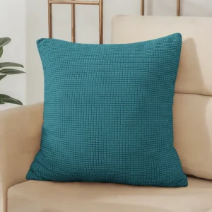 40x40 45x45 50x50 Solid Color Jacquard Pillow Cover for Sofa Office Waist Cushion Cover Home Decorative Pillowcase Decoration