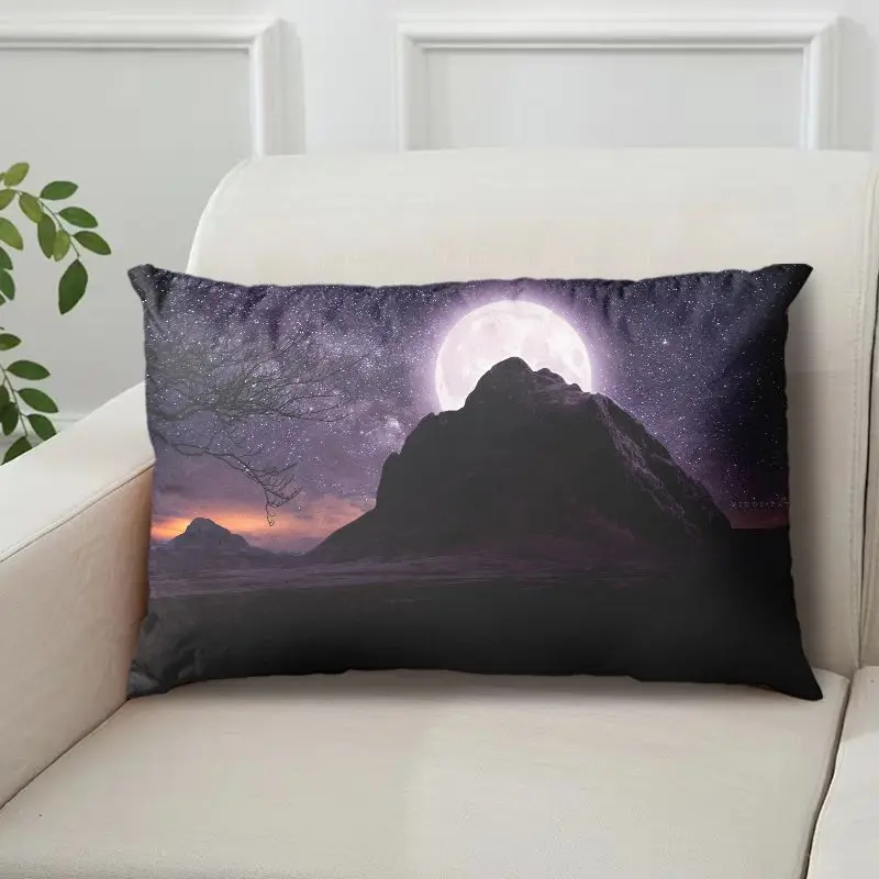 Internet-Famous Moon Pillow with Starry Night Scene, Single-Sided with Core, Pillowcase, Cushion Cover - Image 13