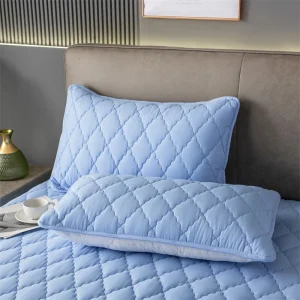 Brushed Cotton Padded Waterproof Pillowcase - Single Piece / 2-Piece Set Soft Breathable Pillow Cover for Bedroom Bed