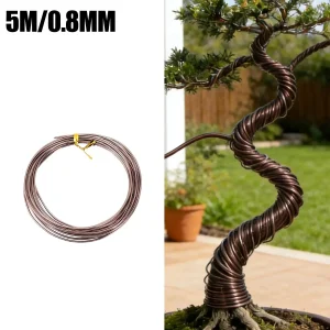 Aluminum Plant Training Wire Multi Purpose Flexible Black Rolls Gardening Bonsai Support Strong Bendable Vine Flower Home Tool