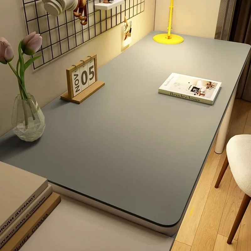 Leather Table cloth for Home Easy Clean Table Protector Waterproof Tea Coaster Large Desk Mat Anti-Slip Gamer Keyboard Mouse Mat - الصورة 8
