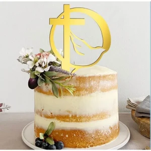 Baptism First Communion Cake Decoration Peace Dove Topper Christening Acrylic Party Supplies Decorating Tools