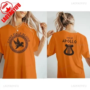 Classic Camp Half Blood Long Island Percy Jackson Son of Greek Tshirt Summer Woman Man High Quality Cotton Graphic T Shirts