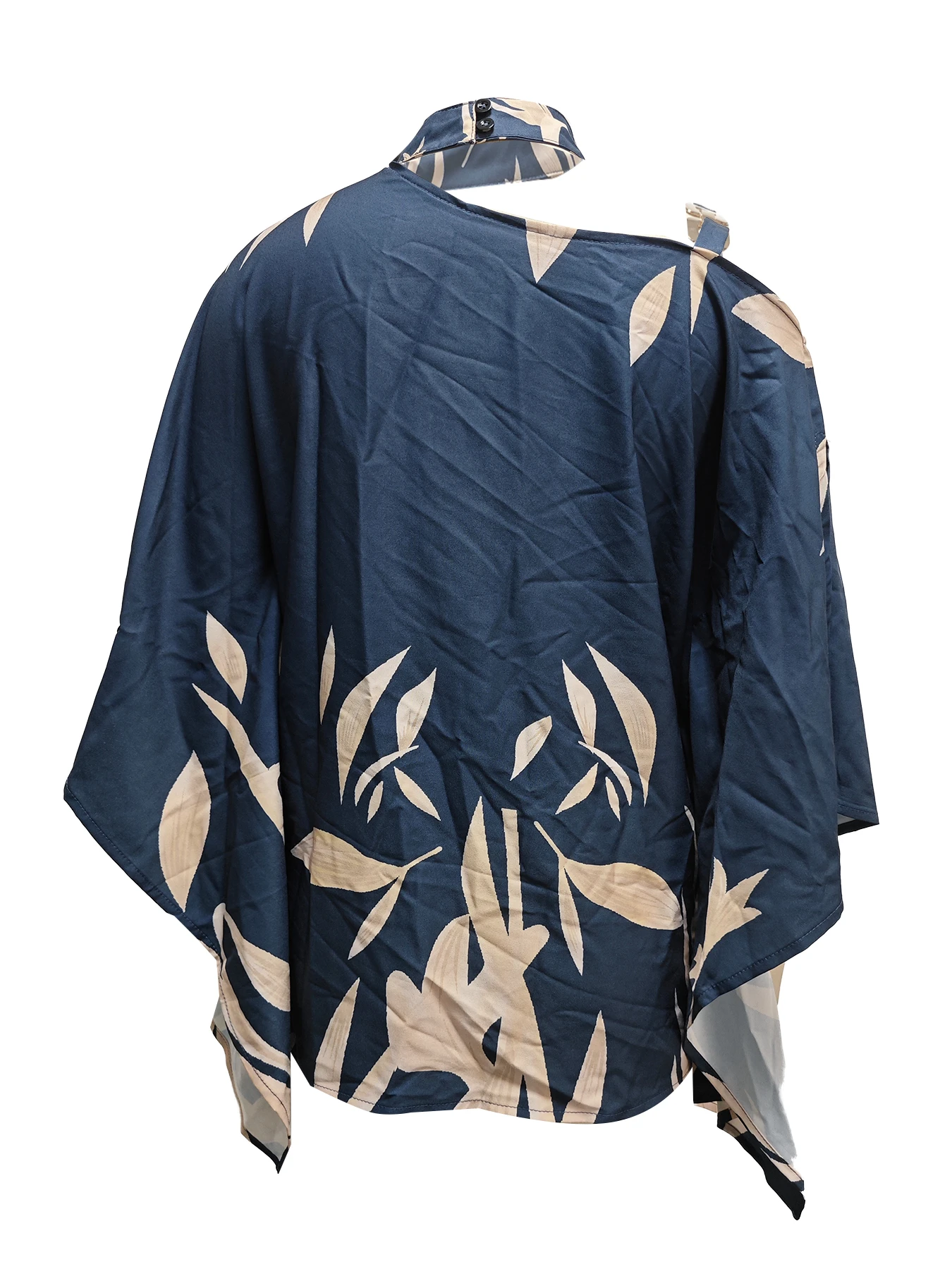 Casual Loose Women's Blouse Fashion Batwing Sleeve Print O-neck Shirts Top 2024 Spring Summer Office Lady Blouses Elegant Tops - Image 3