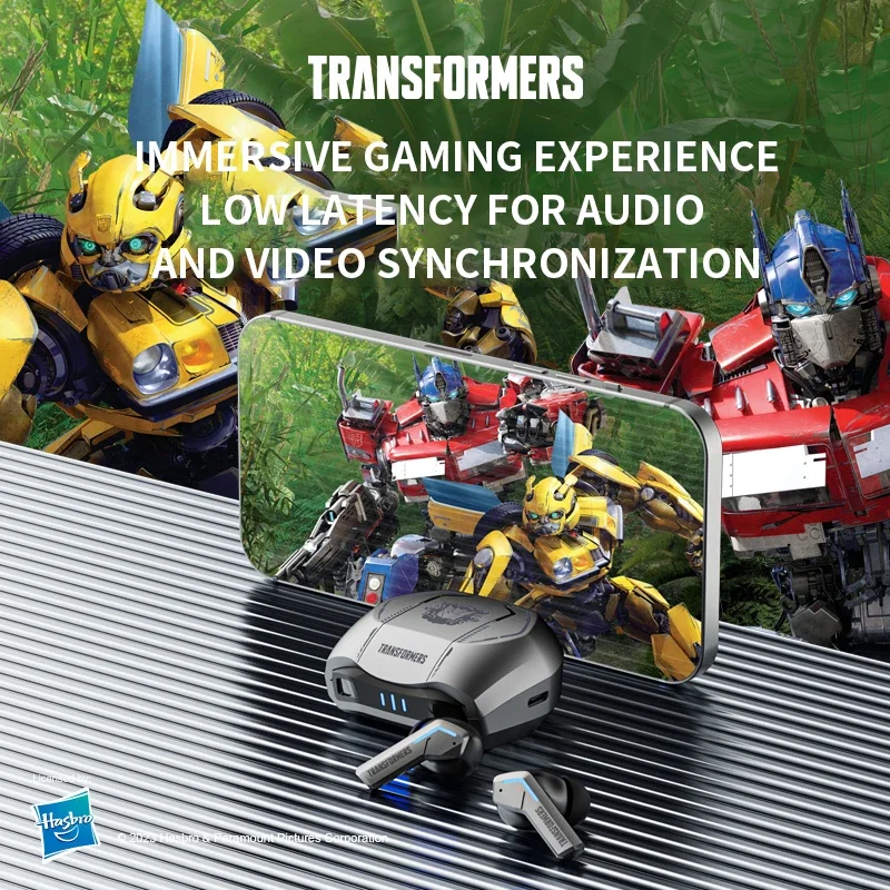 Transformers TF-T06 Bluetooth 5.3 Headset Dual Mode Noise Reduction Earphone for Video Game HIFI Earbuds Stable Connection - الصورة 4