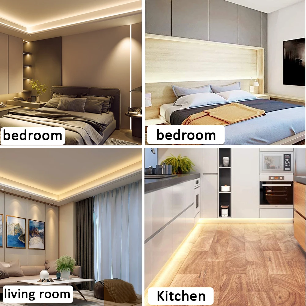 220V Led Strip High Brightness COB LED Strip 220V Flexible Ribbon for Room Bedroom Kitchen Outdoor Garden Lighting - الصورة 6