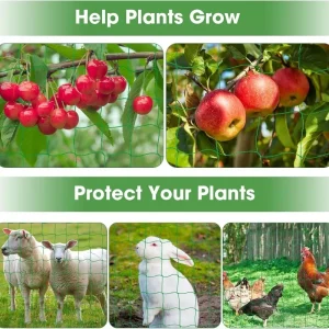 Garden Plant Climbing Nets Heavy-Duty Polyester Grow Net Square Grid Garden Trellis Meshs Vine Grow Brackets Home Garden Tools