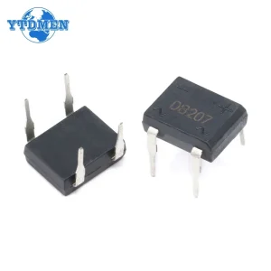 20pcs/box Bridge Rectifier DB207 DIP4 1000V 2A DB207S Power Diode Rectifiers Electronic Components IC