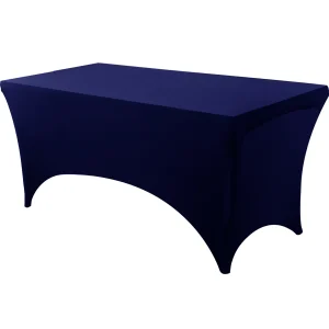 Spandex Tablecloth Tight Fitted Washable and Wrinkle Resistant Stretch Rectangular Patio Table Cover for Event Wedding Parties