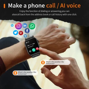 LIGE Outdoor Smart Watch Men Bluetooth Calling Fitness Tracker Heart Rate Sleep Health Monitoring LED Flashlight Smartwatch 2026