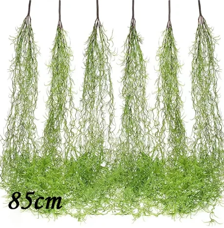 Hand Made Wicker Rattan Flower Planter Wall Hanging Wicker Rattam Basket Garden Vine Pot Plants Holder Garden Pots Wall Planter - الصورة 17