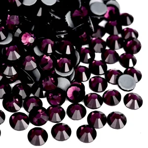 BOBOHOO Multi-color SS6-SS30 Glass Crystal Hot Fix Rhinestones Flatback Iron On Stone For DIY Nail Art Fabric Clothes Decoration