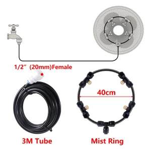 Outdoor Misting Cooling System 3/6/10m Garden Patio Terrace Balcony Drop Temperature Nebulizer DIY Fan Cooler Fog Sprayer