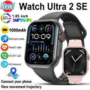 Smart Watch Ultra 2 SE Men Women 1000mAh HD AMOLED Heart Rate 100+Sport Bluetooth Call GPS Track Waterproof Smartwatch For Apple